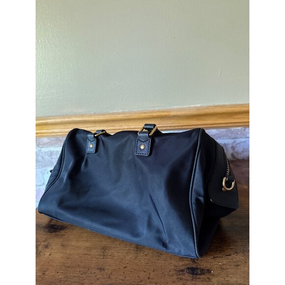 Marc Jacobs Black Nylon & Leather Satchel Purse With Gold Hardware - Picture 4 of 16